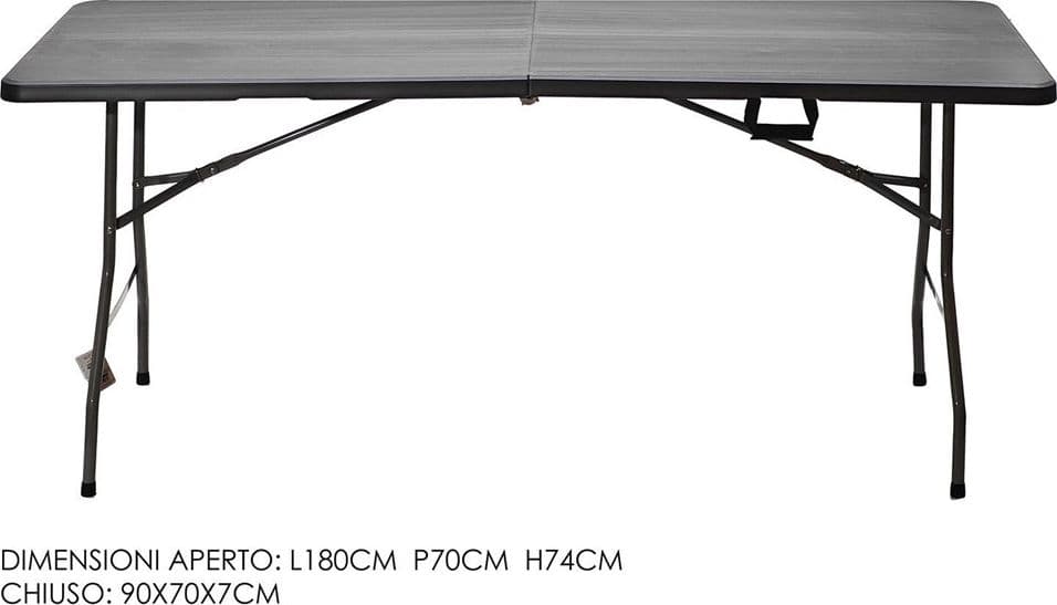 TAVOLO PIEGHEVOLE PORTATILE RETTANGOLARE 180CM MULTIUSO CAMPEGGIO EVENTI 4-6 PERSONE in Tavoli da picnic Trade Shop italia - Napoli, commercioVirtuoso.it