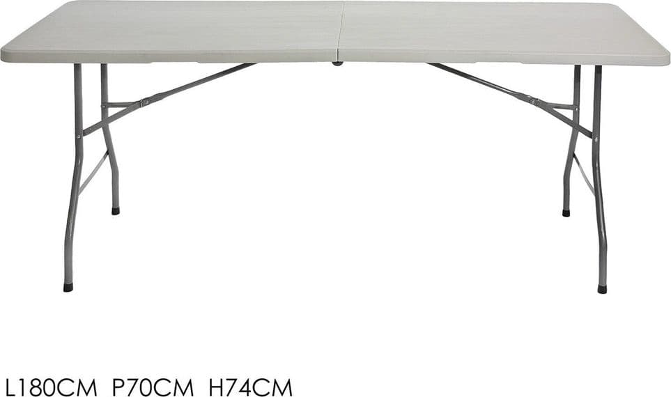TAVOLO PIEGHEVOLE PORTATILE RETTANGOLARE 180CM MULTIUSO CAMPEGGIO EVENTI 4-6 PERSONE in Tavoli da picnic Trade Shop italia - Napoli, commercioVirtuoso.it