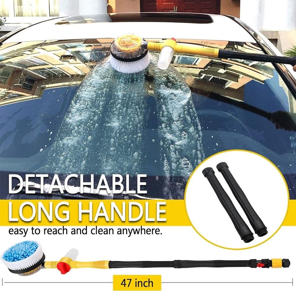 SPAZZOLA PER LAVAGGIO PULIZIA AUTO ROTANTE CON SERBATOIO SAPONE ATTACCO TUBO MANICO LUNGO in Barre telescopiche Trade Shop italia - Napoli, commercioVirtuoso.it