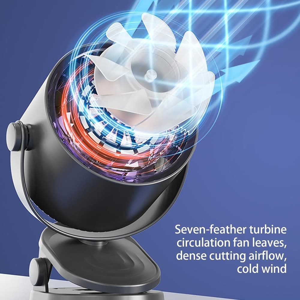 VENTILATORE DA TAVOLO USB ELETTRICO RAFFREDDAMENTO DESIGN LUCE NOTTURNA CAMERA SCRIVANIA in Ventilatori da tavolo Trade Shop italia - Napoli, commercioVirtuoso.it