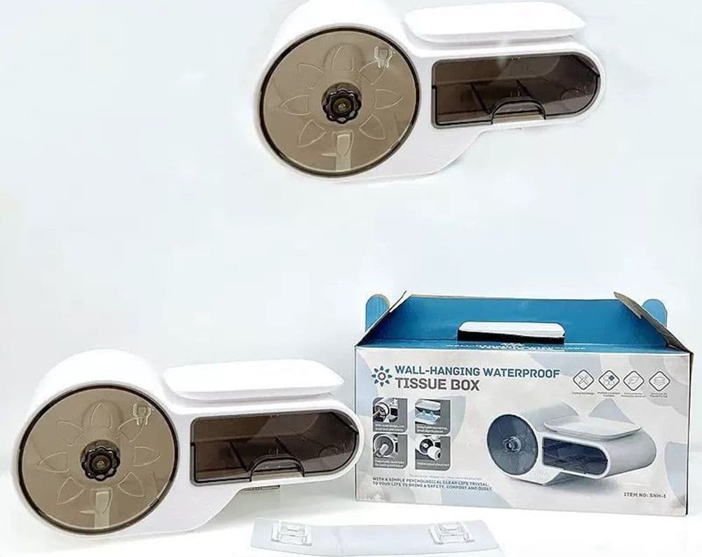 PORTA CARTA IGIENICA IMPERMEABILE DA PARETE AUTOADESIVO CON PORTAOGGETTI MENSOLA PER BAGNO in prodotto Trade Shop italia - Napoli, commercioVirtuoso.it