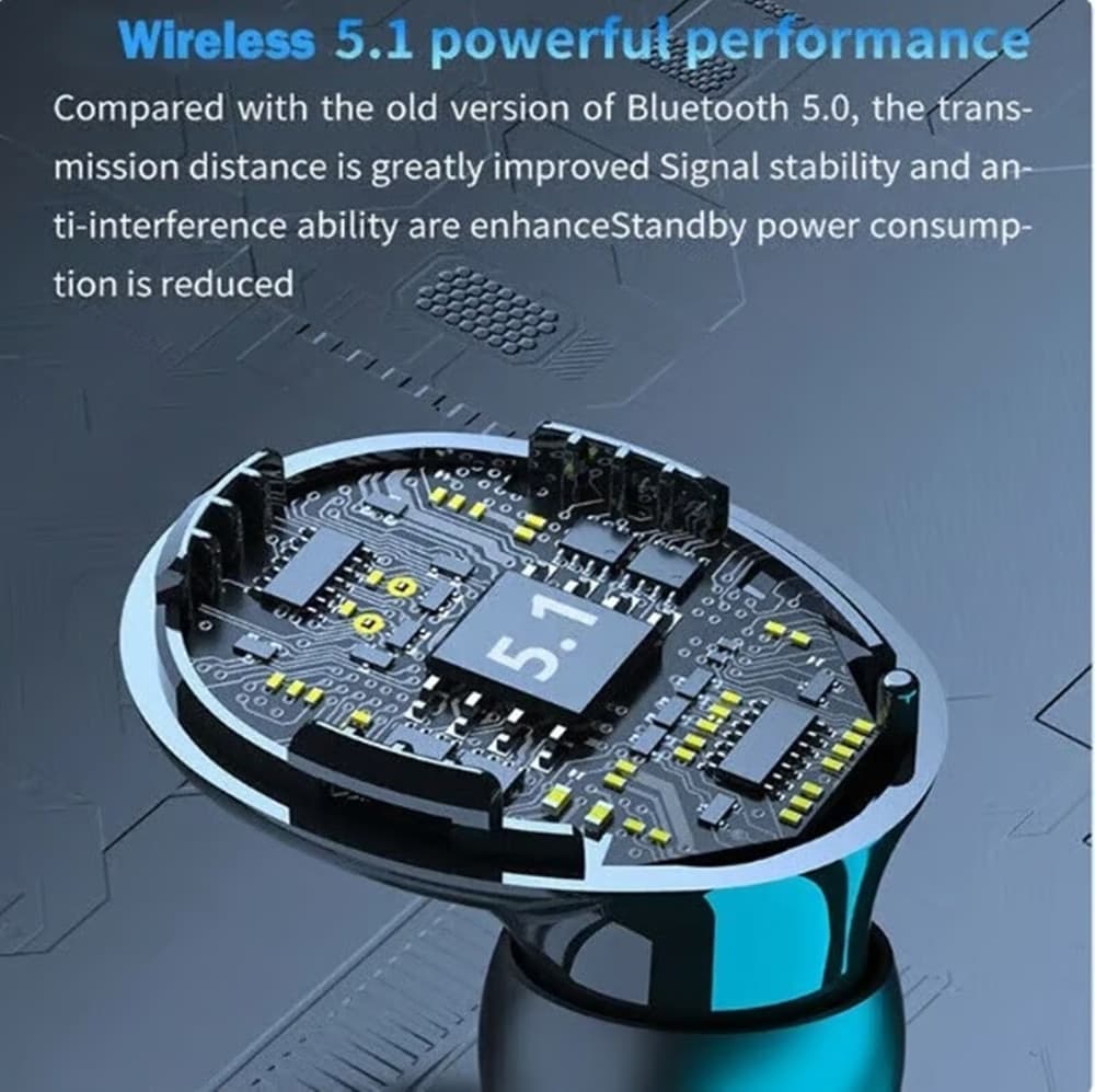 AURICOLARI SPORTIVI WIRELESS TWS CUFFIE BLUETOOTH 5.1 IMPERMEABILI SUONO AD ALTA FEDELTÀ in Cuffie In-Ear Trade Shop italia - Napoli, commercioVirtuoso.it