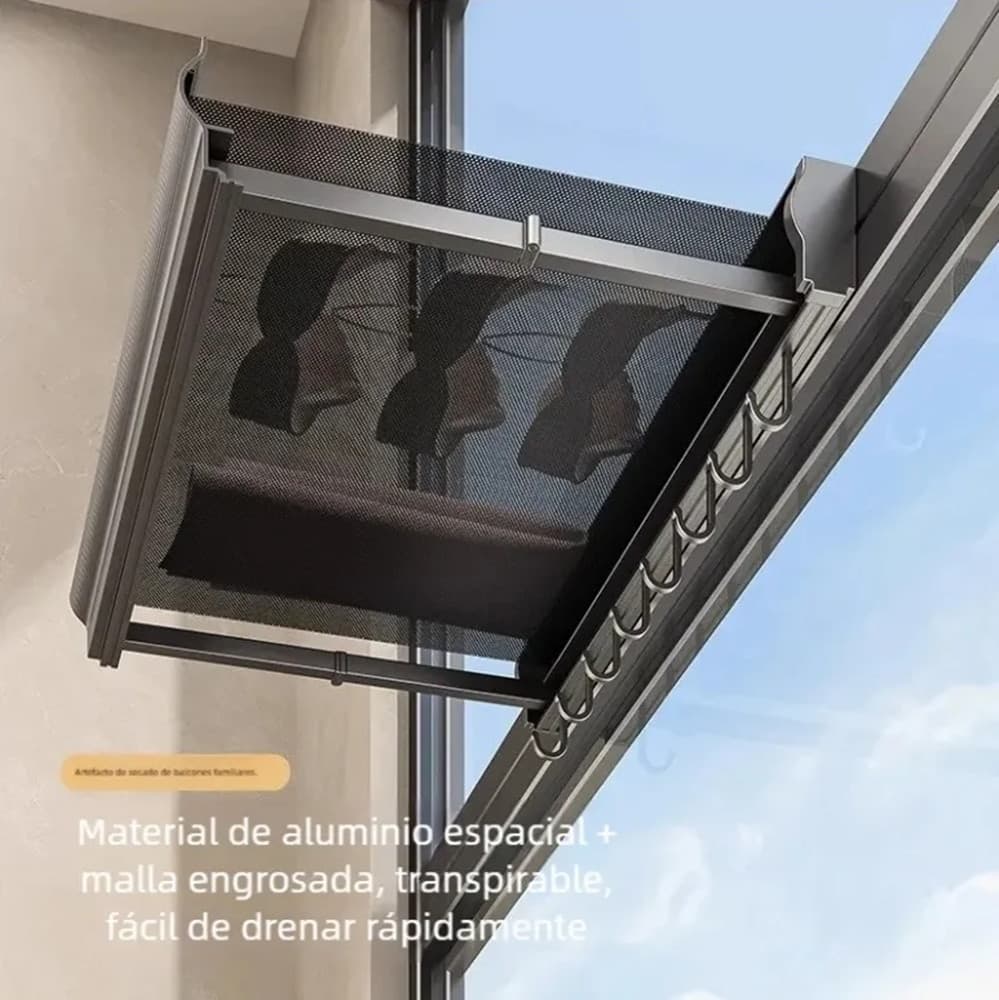 STENDIBIANCHERIA SALVASPAZIO DA PARETE VESTITI BALCONE MAGLIA A RETE RETRATTILE CON GANCI in Fili stendibiancheria Trade Shop italia - Napoli, commercioVirtuoso.it