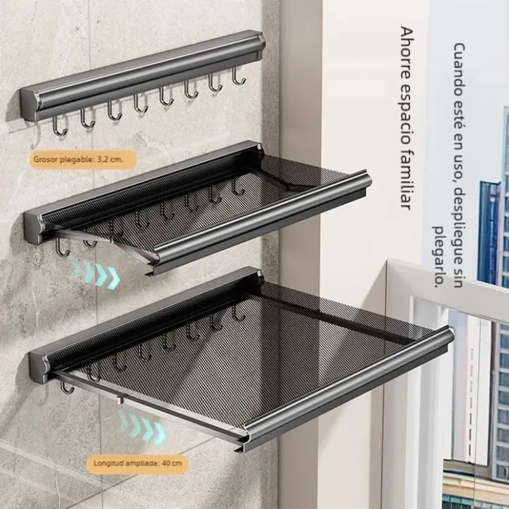STENDIBIANCHERIA SALVASPAZIO DA PARETE VESTITI BALCONE MAGLIA A RETE RETRATTILE CON GANCI in Fili stendibiancheria Trade Shop italia - Napoli, commercioVirtuoso.it