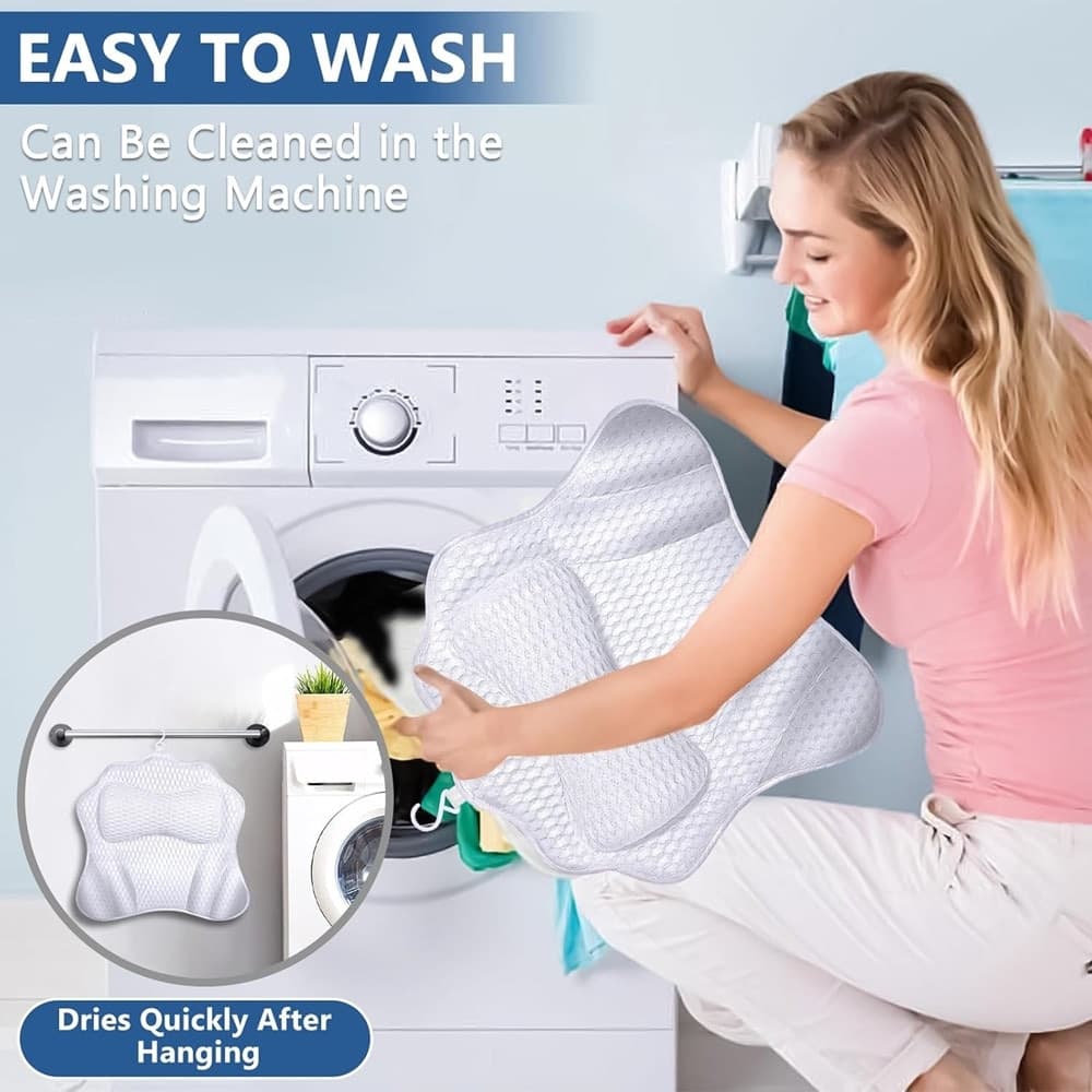 CUSCINO DA BAGNO ERGONOMICO POGGIATESTA PER VASCA 4D MESH SUPPORTO PER TESTA COLLO SCHIENA in Cuscini poggiatesta Trade Shop italia - Napoli, commercioVirtuoso.it