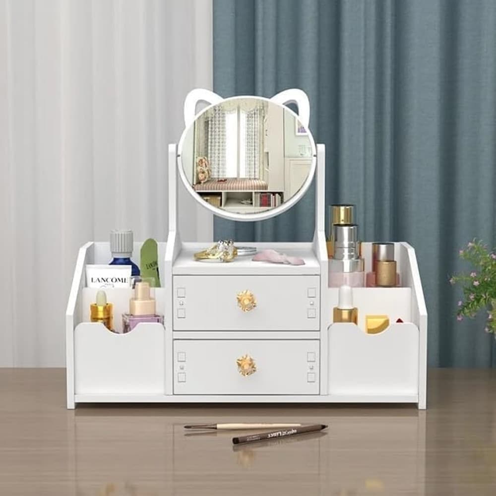 Organizer Trucchi Multifunzione Con Specchio Cassetti Per Cosmetici Toeletta Bagno Camera in Contenitori per cosmetici Trade Shop italia - Napoli, commercioVirtuoso.it