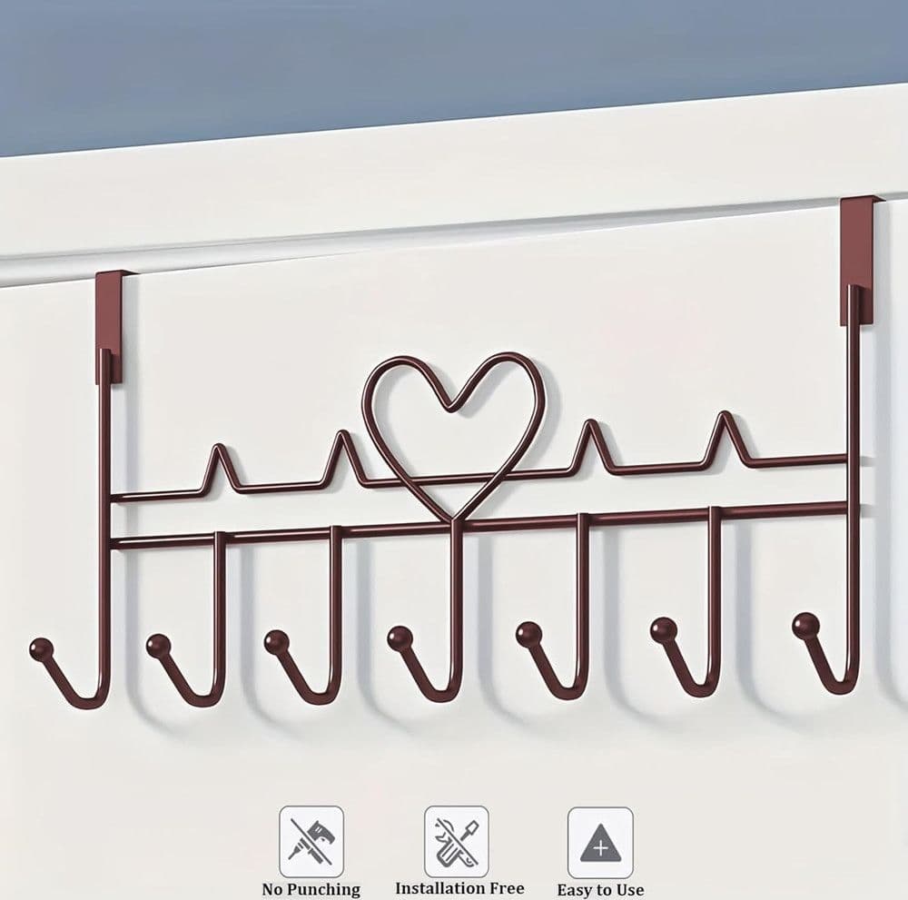 APPENDIABITI DA PORTA FORMA CUORE GANCI PER CAPPOTTI ASCIUGAMANI BORSE ORGANIZZATORE CASA in Ganci portasciugamani Trade Shop italia - Napoli, commercioVirtuoso.it