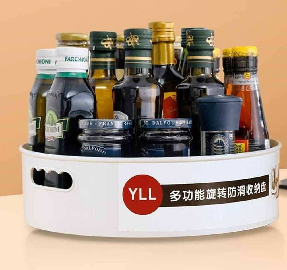 PORTA SPEZIE GIREVOLE MULTIFUNZIONALE CUCINA CONTENITORE BOTTIGLIE CONDIMENTI VASSOIO in Barattoli portaspezie Trade Shop italia - Napoli, commercioVirtuoso.it