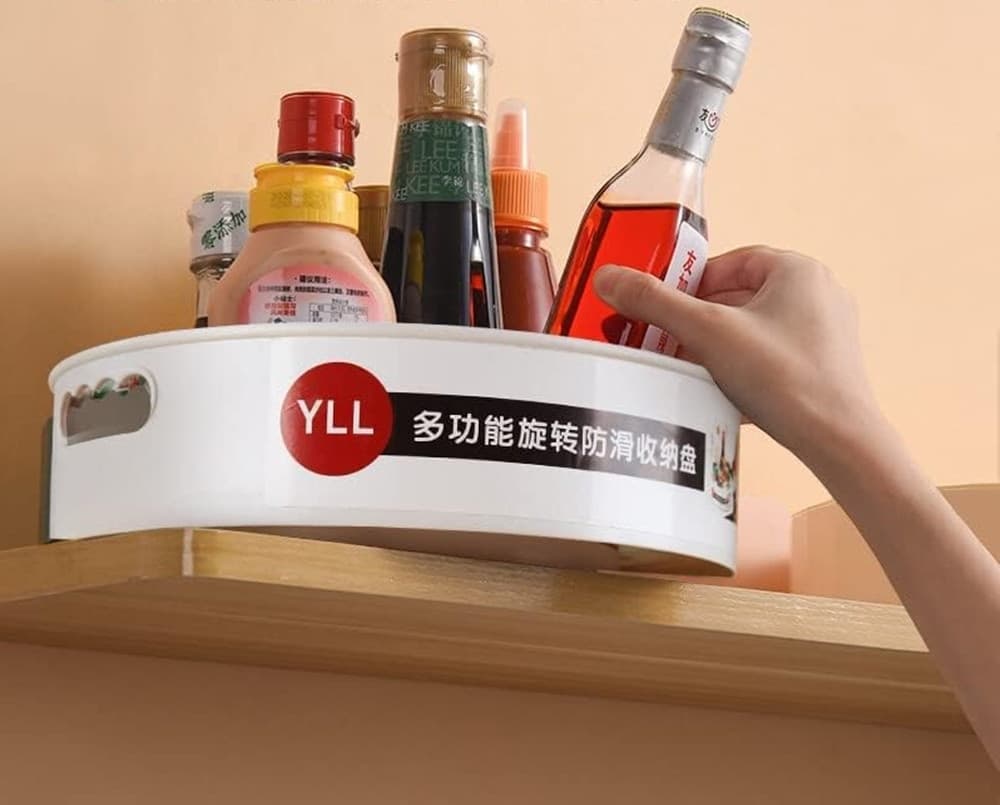 PORTA SPEZIE GIREVOLE MULTIFUNZIONALE CUCINA CONTENITORE BOTTIGLIE CONDIMENTI VASSOIO in Barattoli portaspezie Trade Shop italia - Napoli, commercioVirtuoso.it