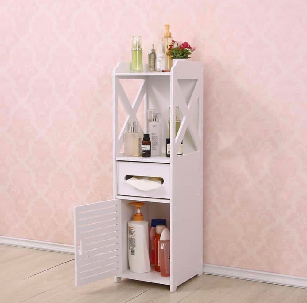 ARMADIETTO PORTAOGGETTI RIPIANI PORTA CARTA IGIENICA ORGANIZER DA BAGNO PER PICCOLI SPAZI in Mobili a terra Trade Shop italia - Napoli, commercioVirtuoso.it
