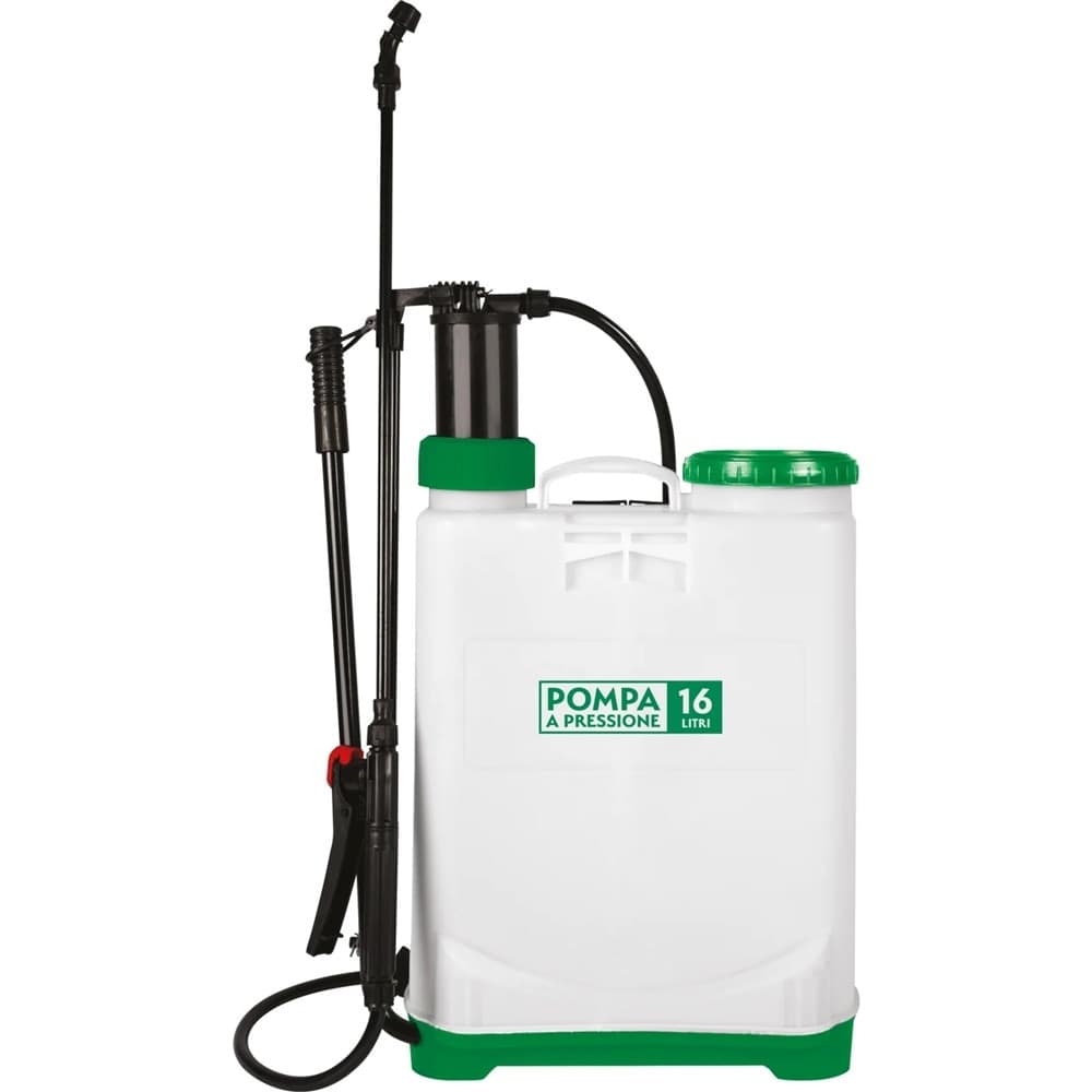 POMPA A PRESSIONE A SPALLA 16LT IRRORATRICE VALVOLA DI SFIATO AUTONOMIA 6H COMPLETA in Nebulizzatori Trade Shop italia - Napoli, commercioVirtuoso.it