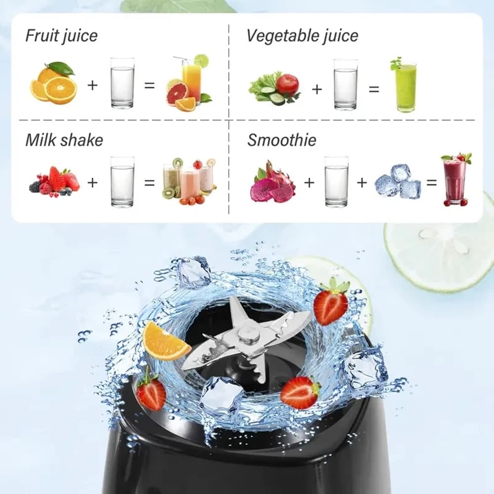 FRULLATORE PORTATILE USB 750ML SPREMIAGRUMI RICARICABILE COMPATTO CHIUSURA CON CLIP in Tritatutto e mini frullatori Trade Shop italia - Napoli, commercioVirtuoso.it
