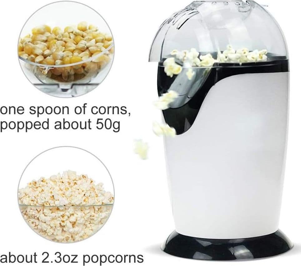 MACCHINA PER POPCORN ELETTRICA AD ARIA CALDA CON COPERCHIO RIMOVIBILE CUCINA SENZA OLIO in Macchine per Pop-corn Trade Shop italia - Napoli, commercioVirtuoso.it