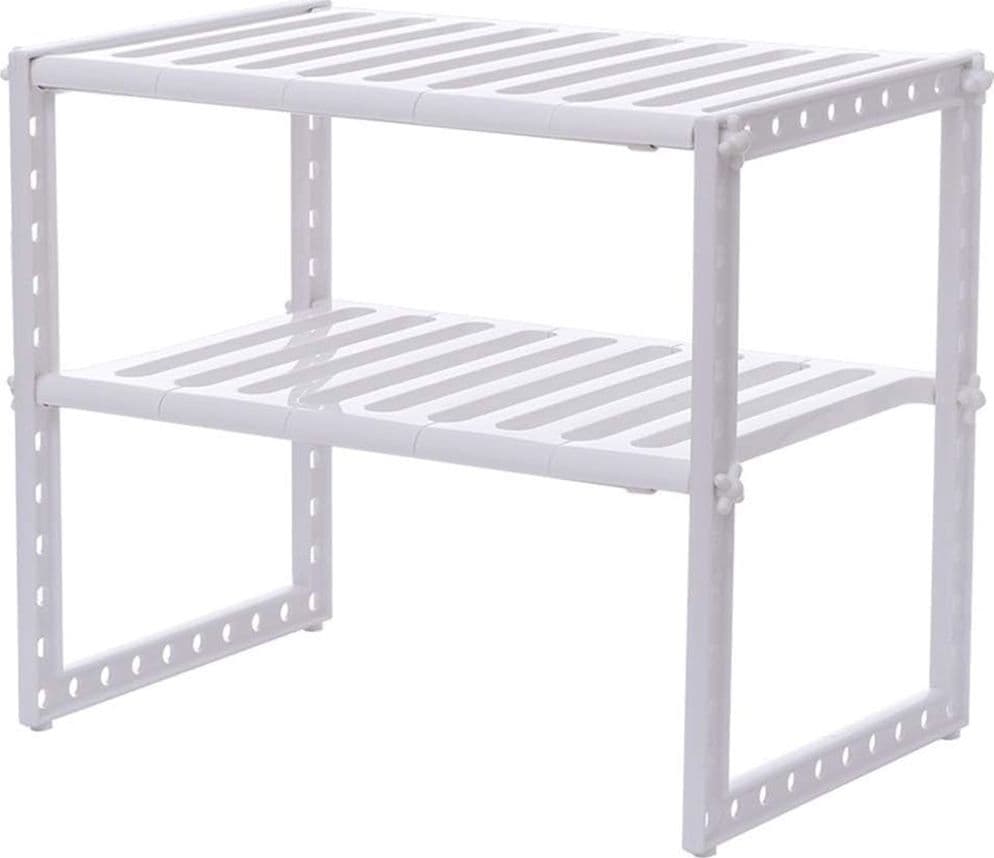 SCAFFALE STOVIGLIE ESTENSIBILE 50-70CM ORGANIZER SOTTOLAVELLO PORTAOGGETTI MENSOLA 2 PIANI in Barattoli portaspezie Trade Shop italia - Napoli, commercioVirtuoso.it