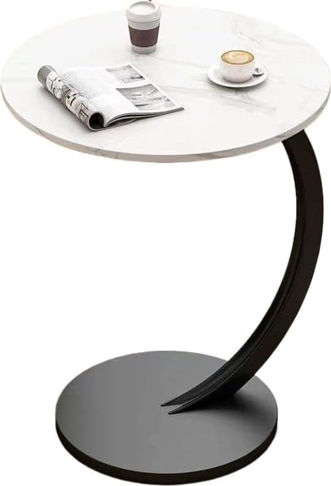 TAVOLINO LATERALE A FORMA DI C MODERNO ELEGANTE PER SOGGIORNO SALOTTO DIVANO CAMERA in Tavolini bassi Trade Shop italia - Napoli, commercioVirtuoso.it