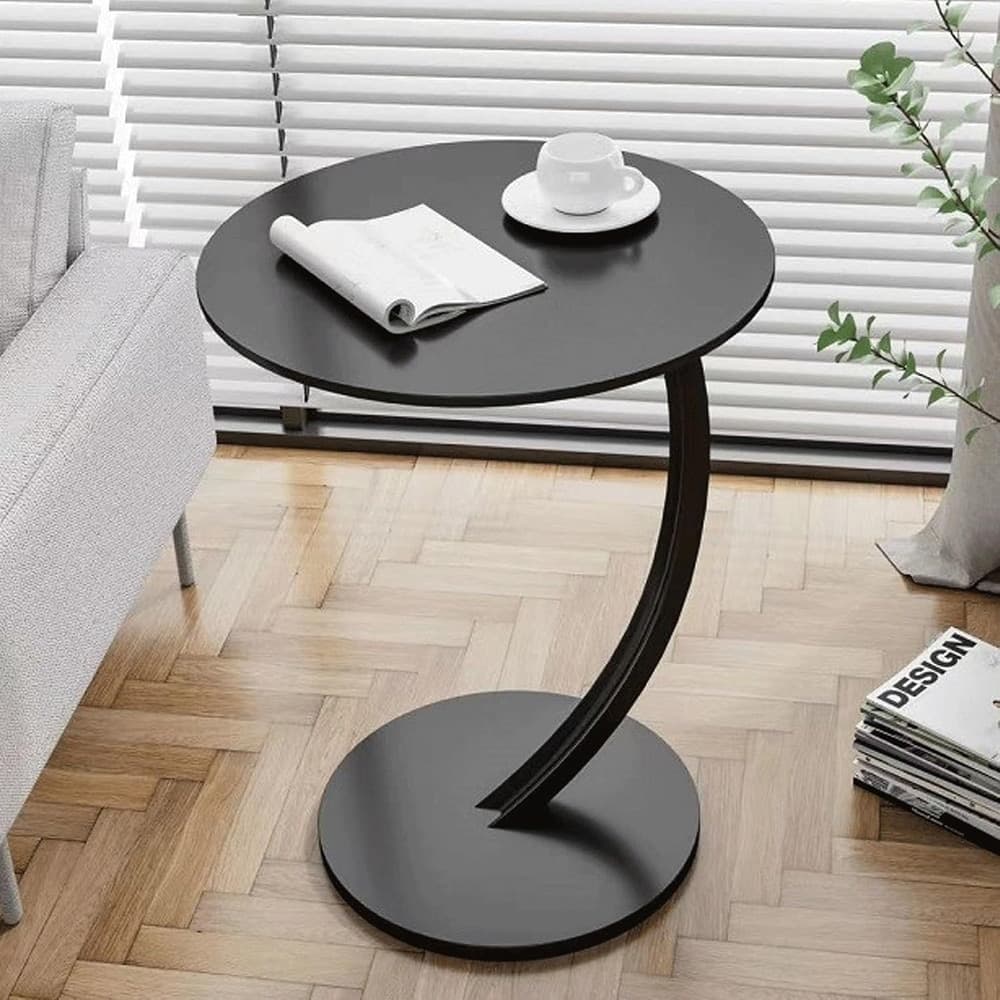 TAVOLINO LATERALE A FORMA DI C MODERNO ELEGANTE PER SOGGIORNO SALOTTO DIVANO CAMERA in Tavolini bassi Trade Shop italia - Napoli, commercioVirtuoso.it