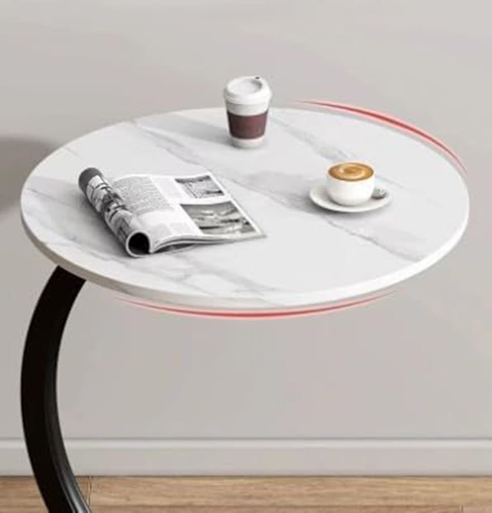 TAVOLINO LATERALE A FORMA DI C MODERNO ELEGANTE PER SOGGIORNO SALOTTO DIVANO CAMERA in Tavolini bassi Trade Shop italia - Napoli, commercioVirtuoso.it