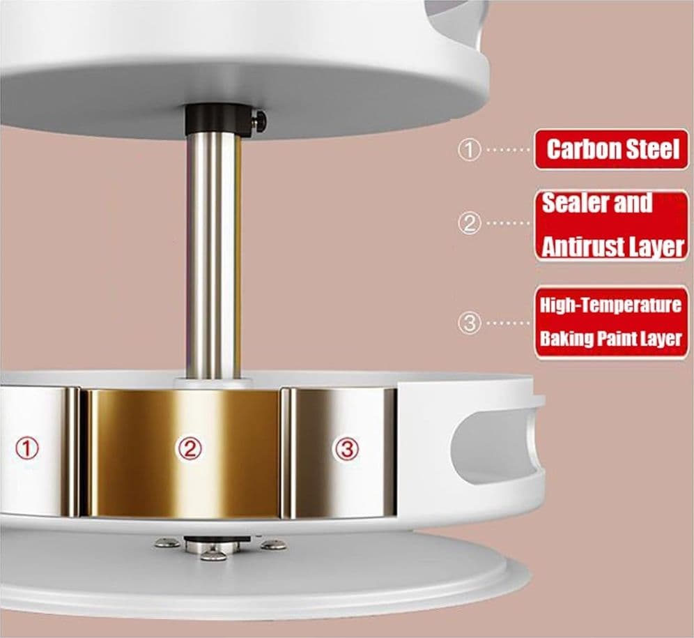 PORTASPEZIE ORGANIZER MENSOLA GIREVOLE A 360° PER CUCINA BAGNO SOGGIORNO CAMERA 2 LIVELLI in Barattoli portaspezie Trade Shop italia - Napoli, commercioVirtuoso.it