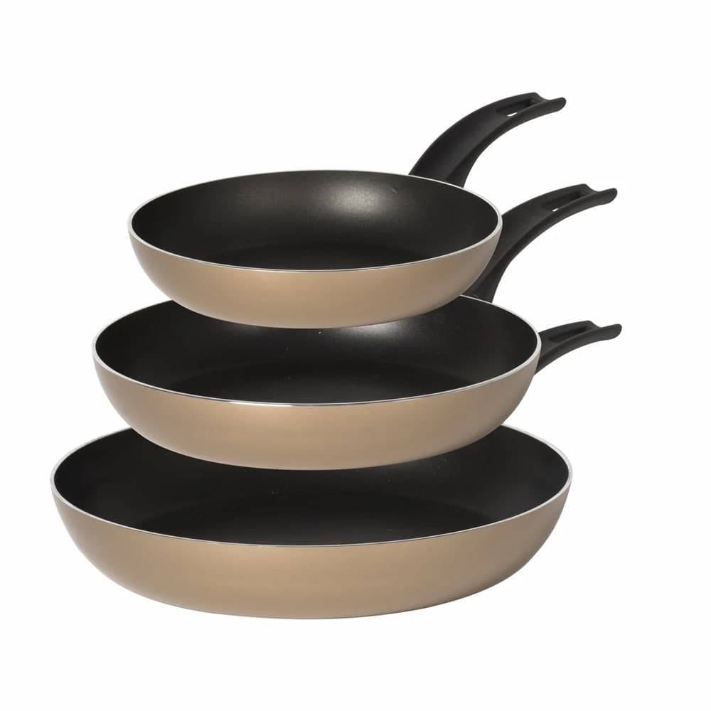 SET 3PZ PADELLE ANTIADERENTI IN ALLUMINIO HI-TITANIUM ⌀20/24/28CM PIANO COTTURA INDUZIONE in Set di padelle Trade Shop italia - Napoli, commercioVirtuoso.it