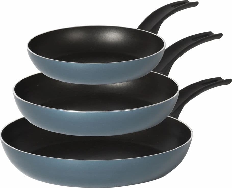 SET 3PZ PADELLE ANTIADERENTI IN ALLUMINIO HI-TITANIUM ⌀20/24/28CM PIANO COTTURA INDUZIONE in Set di padelle Trade Shop italia - Napoli, commercioVirtuoso.it