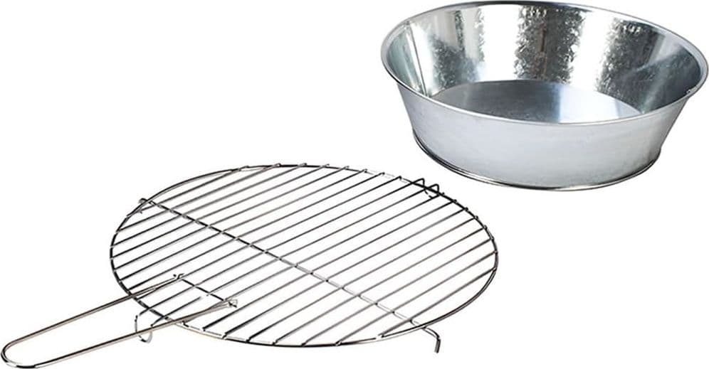 FORNACELLA A CARBONE TONDA BARBECUE PORTATILE RIPIANO GRIGLIA ACCIAIO CUOCI CARNE PESCE in Barbecue a carbone Trade Shop italia - Napoli, commercioVirtuoso.it