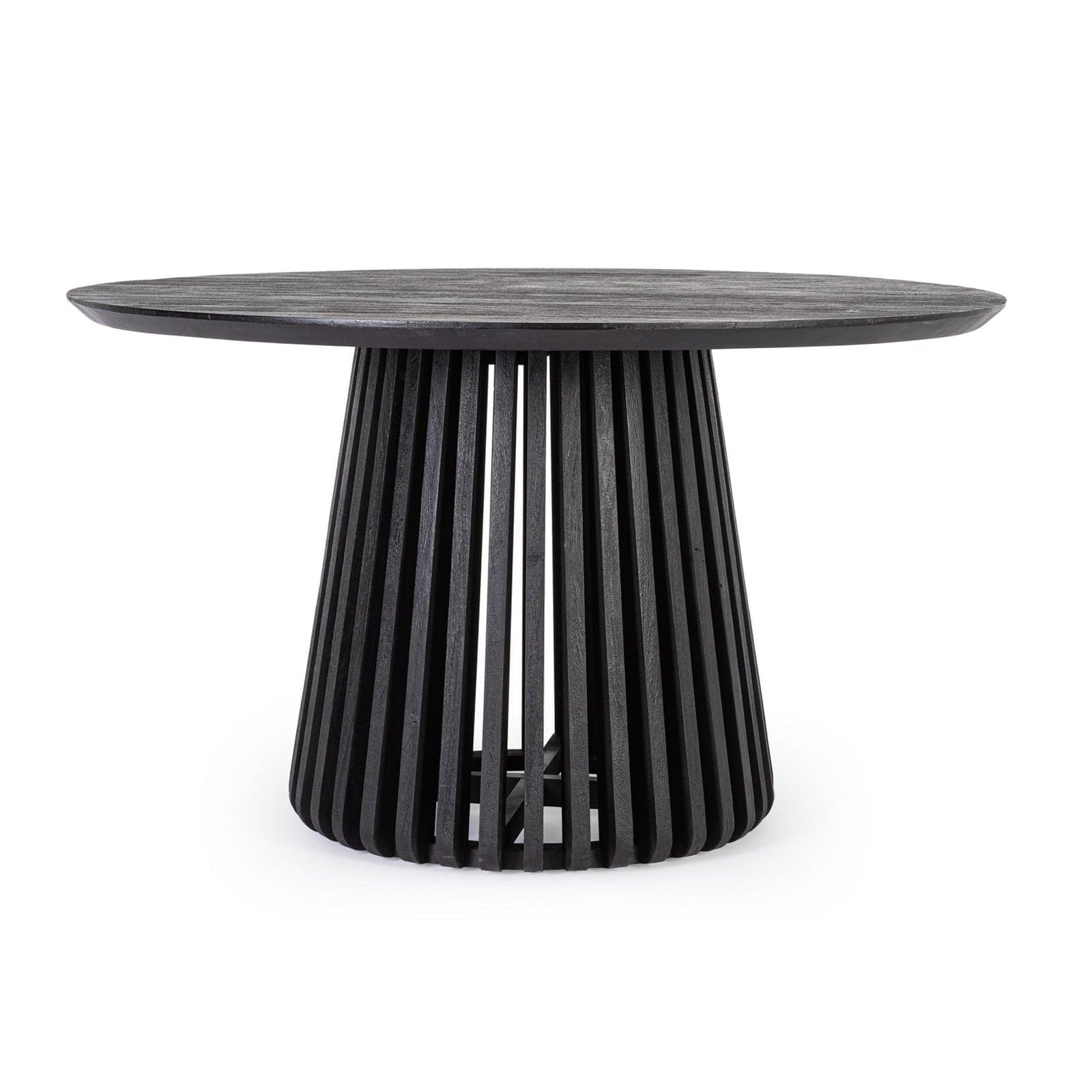Tavolo "Orissa" con struttura in legno di mango, supporto in acciaio, Ø120 - 76 cm - 20