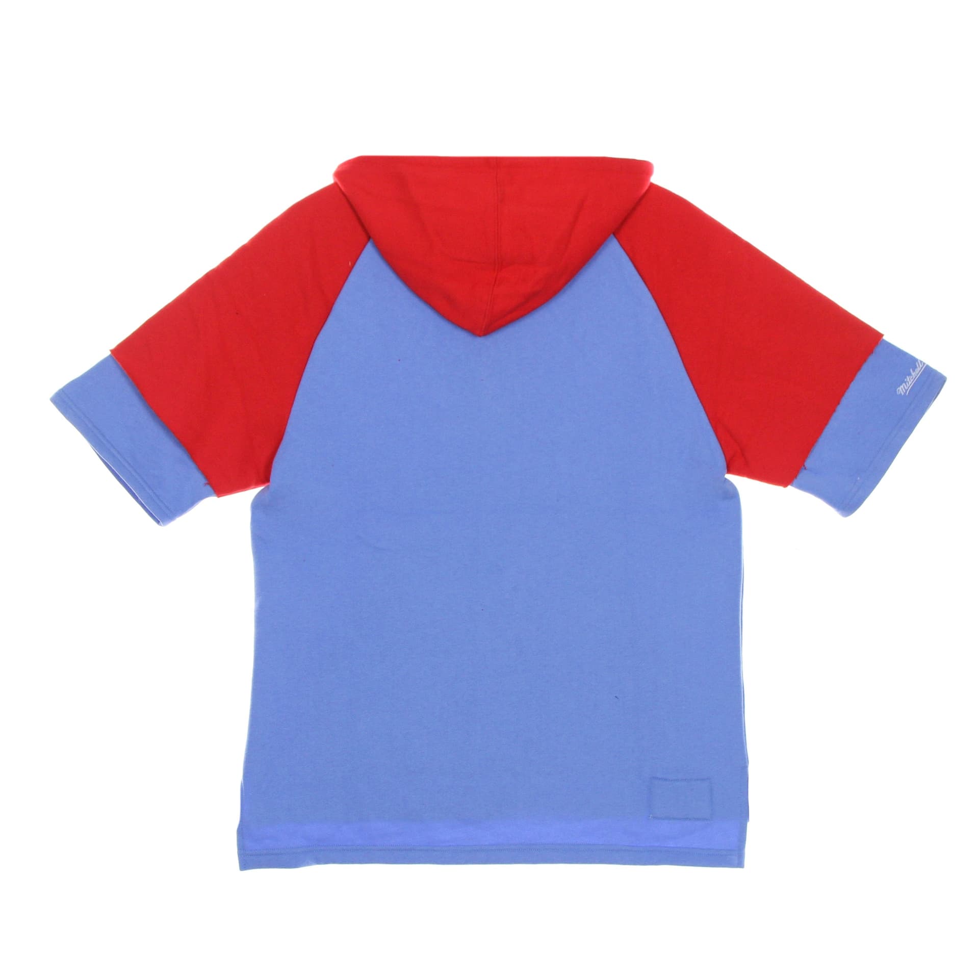 MITCHELL &amp; NESS Felpa Cappuccio Manica Corta Uomo Nfl Fleece Hoodie Houoil Light Blue da uomo in Felpe con cappuccio Drestige - Casamassima, commercioVirtuoso.it