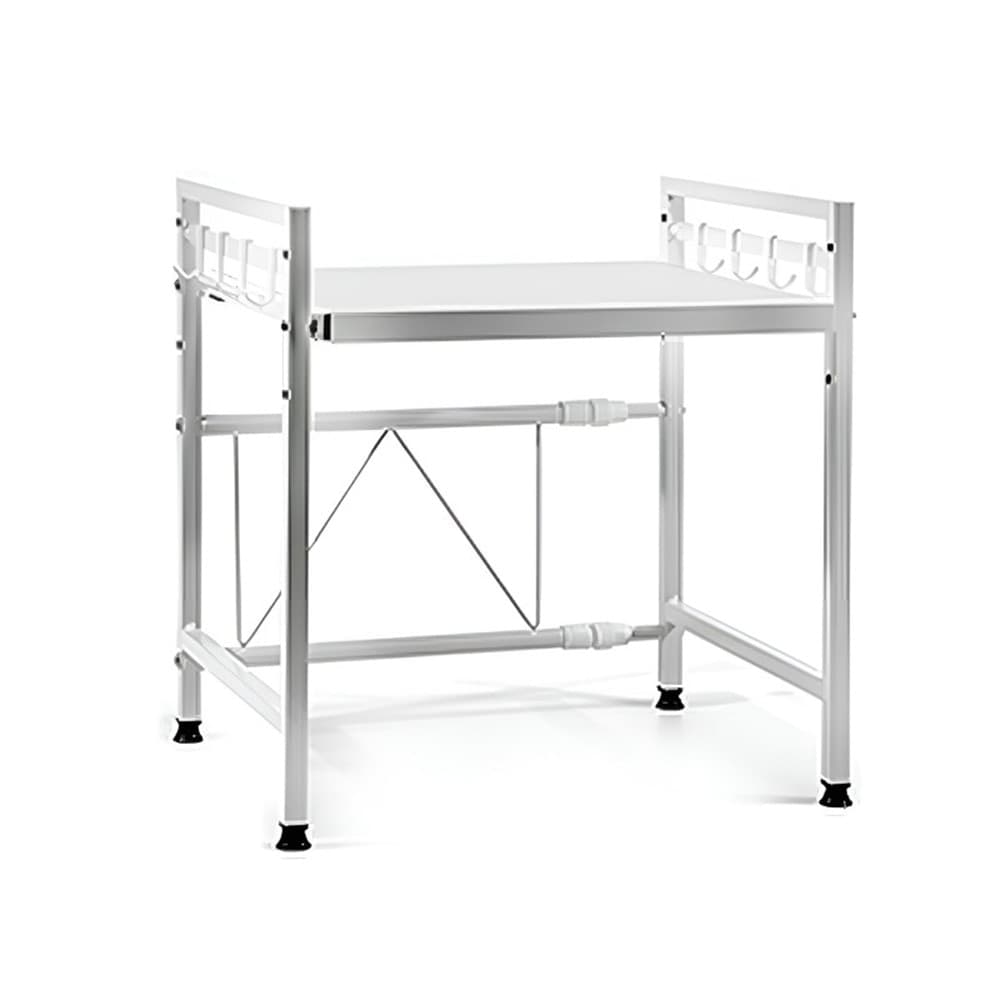 MENSOLA ALLUNGAILE DA 40-65CM SALVASPAZIO CON 8 GANCI PER APPENDERE UTENSILI ARREDO CASA in Mensole da muro Trade Shop italia - Napoli, commercioVirtuoso.it