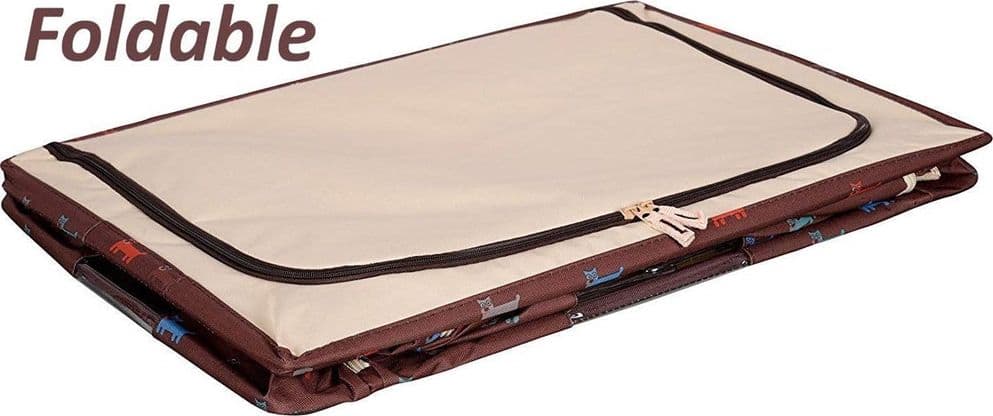 BORSA PORTAOGGETTI MULTIFUNZIONALE PIEGHEVOLE TESSUTO CON FINESTRA MANICI 100LT 60X42X40CM in Sacchetti salvaspazio Trade Shop italia - Napoli, commercioVirtuoso.it