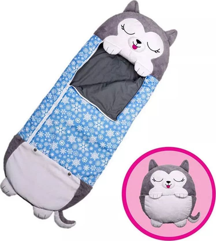 SACCO A PELO PER BAMBINI CON CUSCINO MORBIDO CONFORTEVOLE PIEGHEVOLE 2IN1 CAMPEGGIO CASA in Sacchi a pelo Trade Shop italia - Napoli, commercioVirtuoso.it