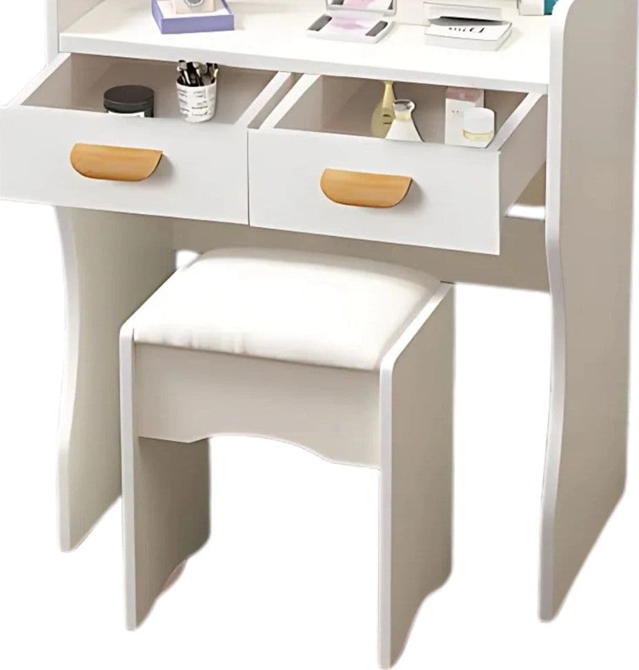POSTAZIONE TRUCCO TAVOLO MAKE UP SPECCHIERA TOELETTA CON SPECCHIO A CUORE SGABELLO BIANCO in Toelette Trade Shop italia - Napoli, commercioVirtuoso.it
