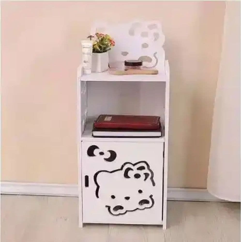 MOBILETTO DESIGN GATTO KITTY LEGNO COMODINO MODERNO PORTAOGGETTI SOGGIORNO CAMERA BAMBINI in Comodini Trade Shop italia - Napoli, commercioVirtuoso.it