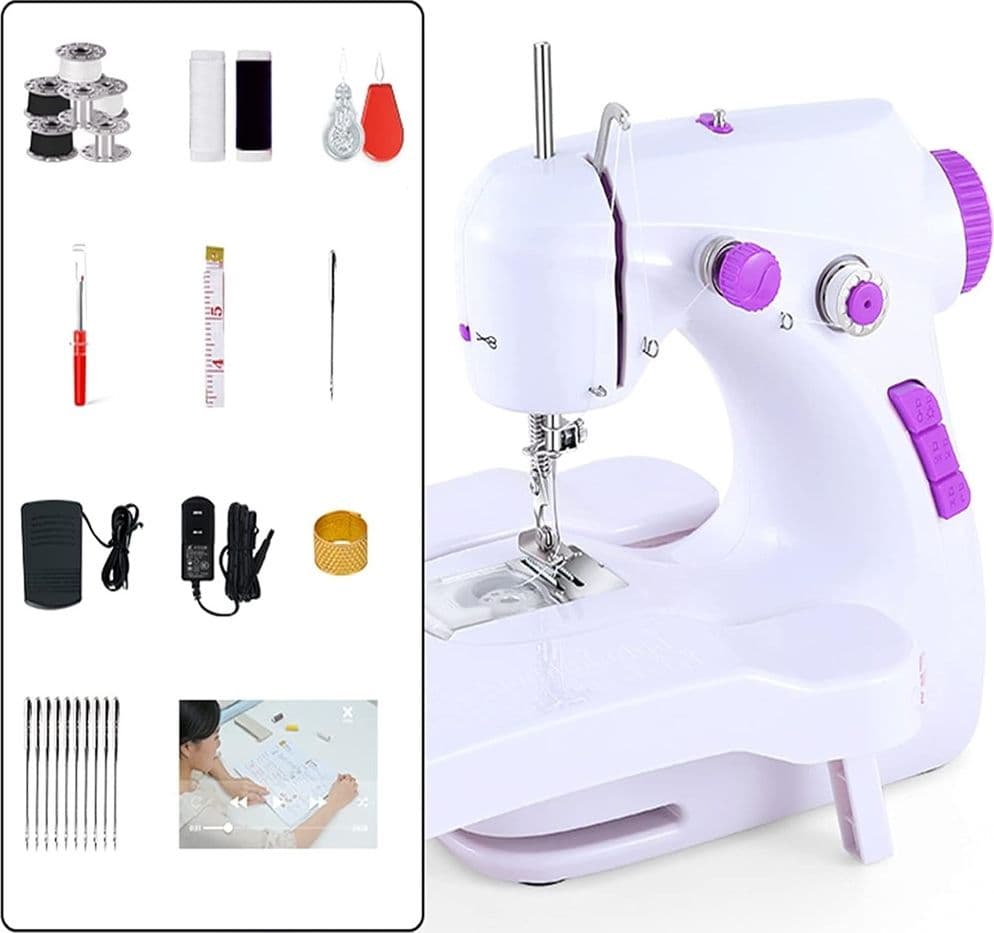 MACCHINA DA CUCIRE ELETTRICA PORTATILE MULTIFUNZIONALE USO DOMESTICO FUNZIONE TAGLIO FILO in Macchine tagliacuci Trade Shop italia - Napoli, commercioVirtuoso.it