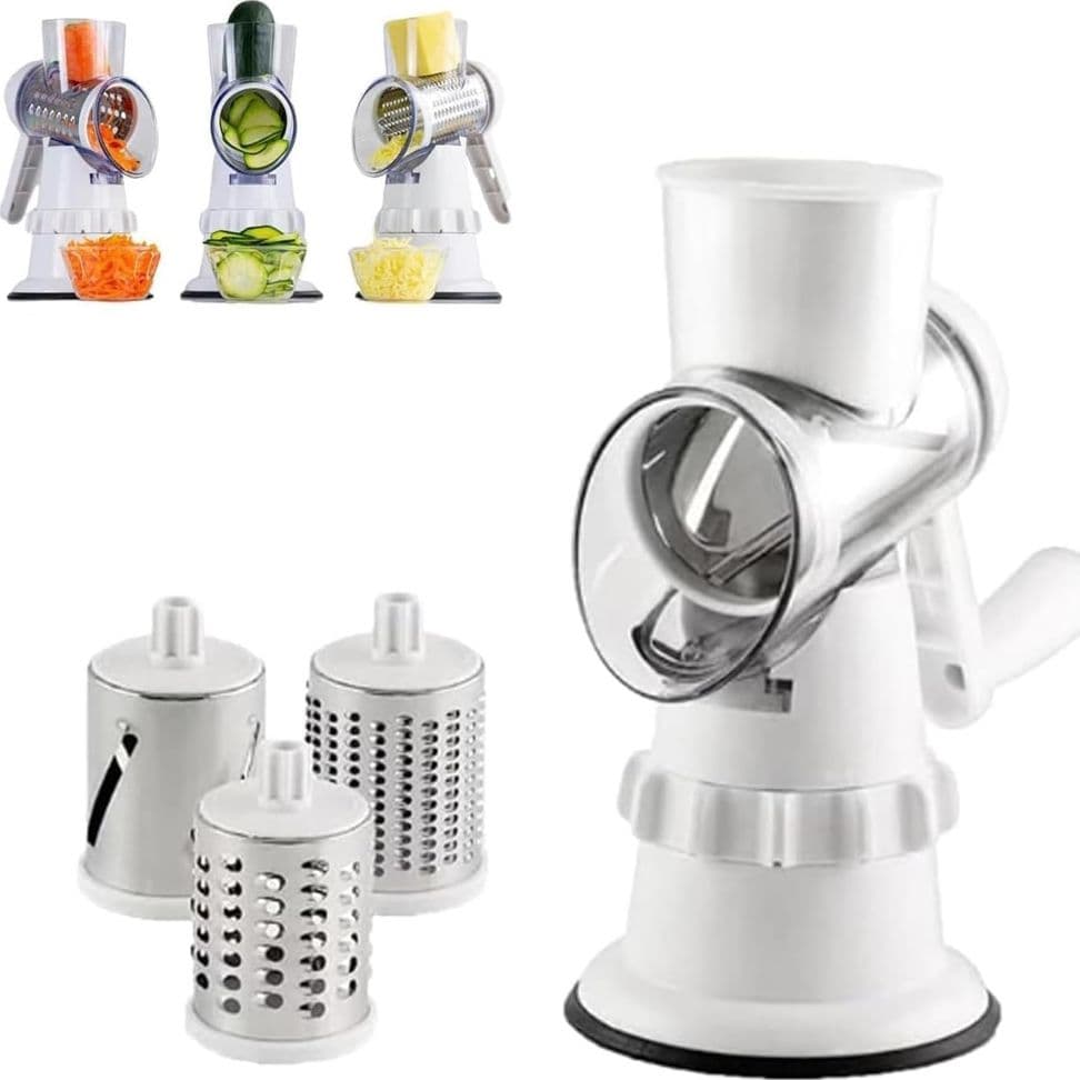 AFFETTATRICE VERDURE 3IN1 MULTIFUNZIONE MANDOLINE GRATTUGIA MANUALE CON 3 LAME TRITATUTTO in Affettaverdure e mandolini da cucina Trade Shop italia - Napoli, commercioVirtuoso.it