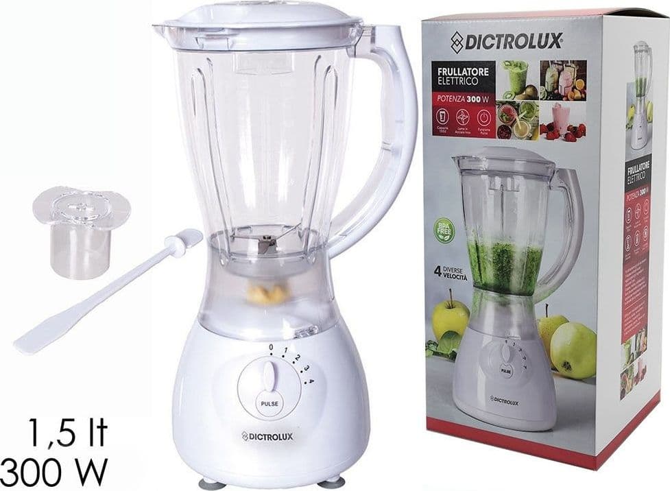 FRULLATORE ELETTRICO CONTENITORE DA 1,5LT 300W 4 VELOCITÀ CON FUNZIONE PULSE PER FRULLATI in Frullatori da tavolo Trade Shop italia - Napoli, commercioVirtuoso.it