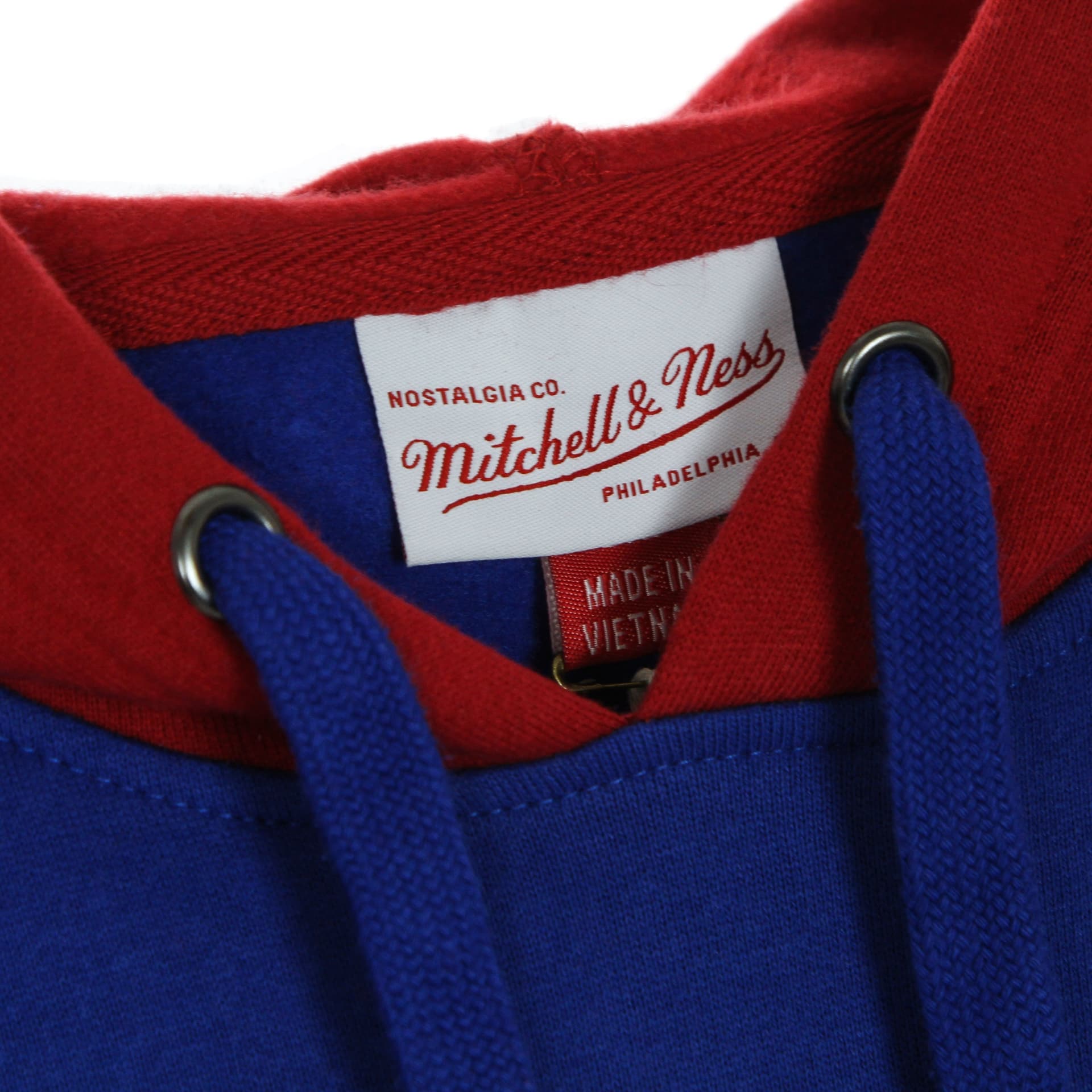 MITCHELL &amp; NESS Felpa Cappuccio Manica Corta Uomo Nfl Fleece Hoodie Neepat Royal Blue da uomo in Felpe con cappuccio Drestige - Casamassima, commercioVirtuoso.it