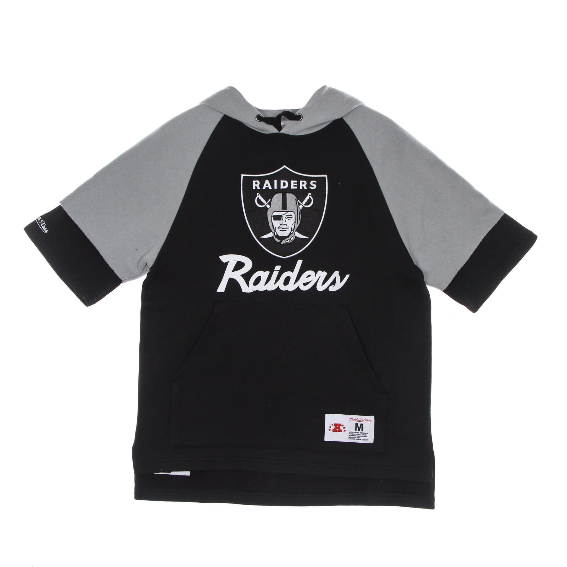 MITCHELL &amp; NESS Felpa Cappuccio Manica Corta Uomo Nfl Fleece Hoodie Oakrai Black da uomo in Felpe con cappuccio Drestige - Casamassima, commercioVirtuoso.it