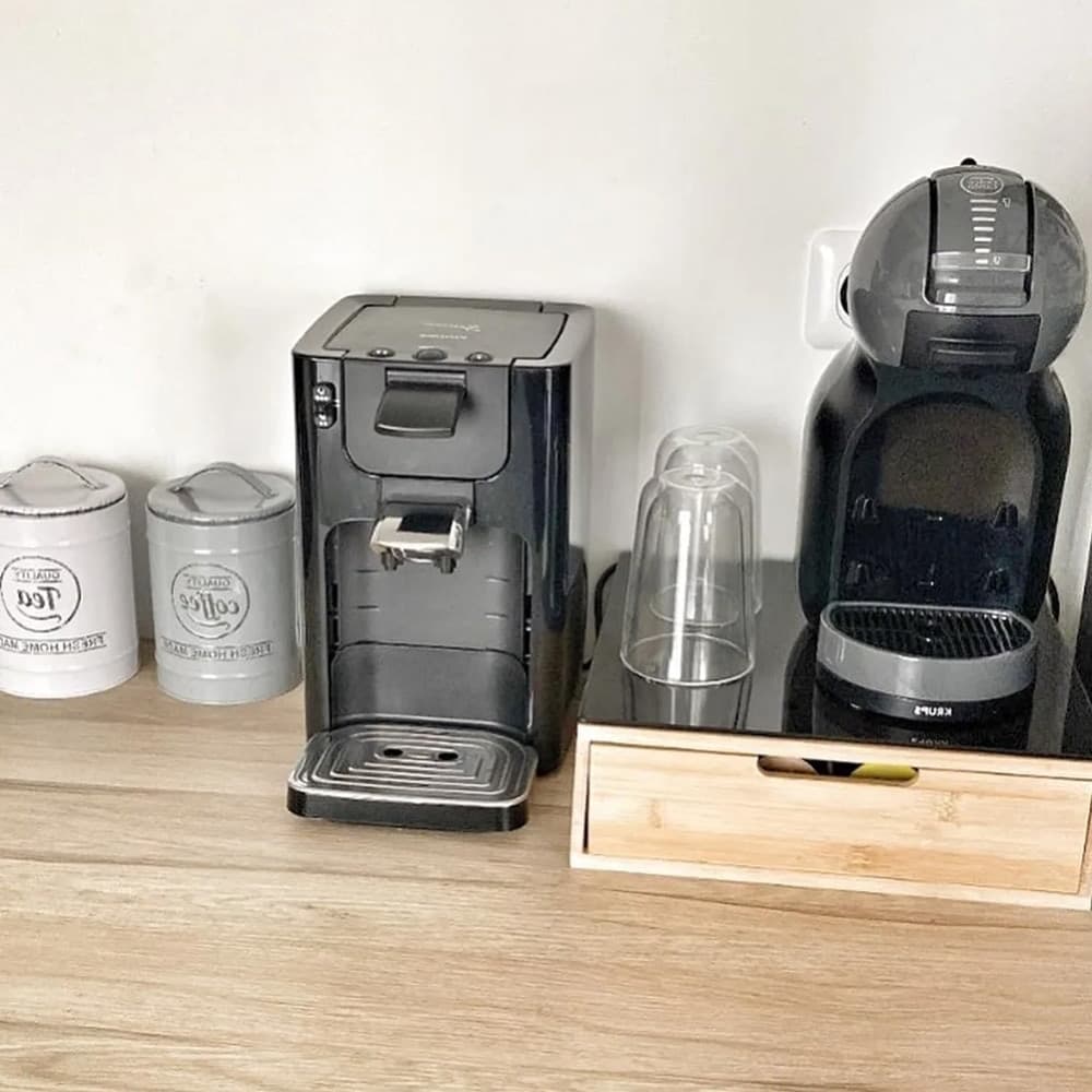 PORTACAPSULE BAMBÙ CON CASSETTO 4 SCOMPARTI ORGANIZZATORE CAPSULE CIALDE CAFFÈ TISANE TÈ in Porta capsule Trade Shop italia - Napoli, commercioVirtuoso.it