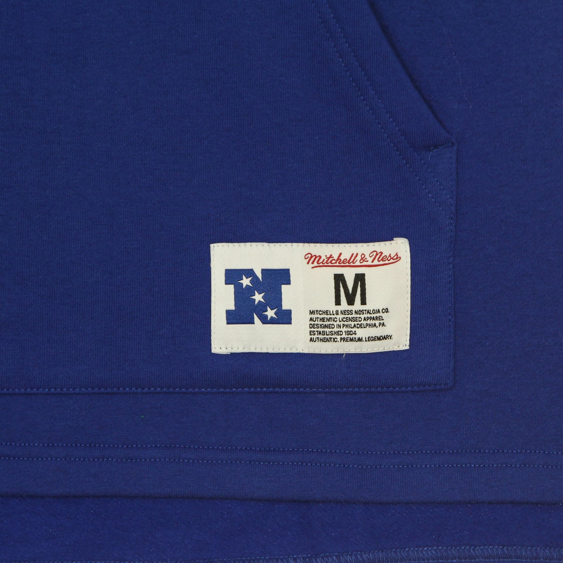MITCHELL &amp; NESS Felpa Cappuccio Manica Corta Uomo Nfl Fleece Hoodie Seasea Royal Blue da uomo in Felpe con cappuccio Drestige - Casamassima, commercioVirtuoso.it