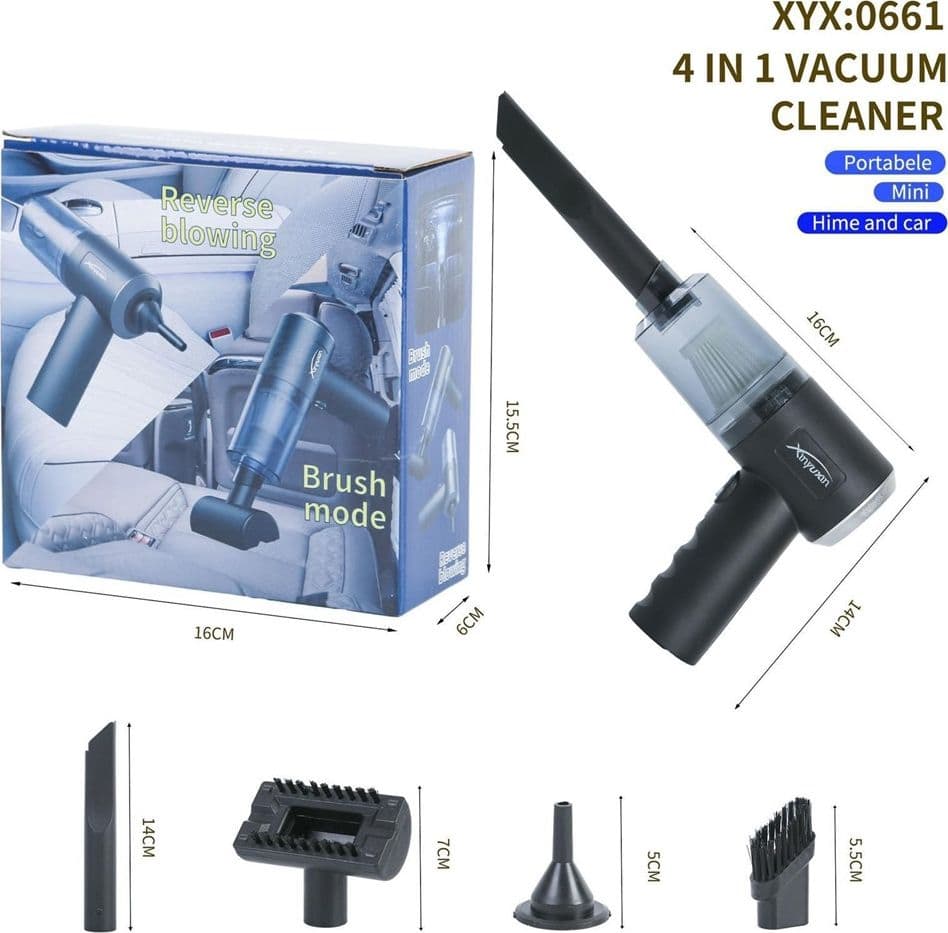 MINI ASPIRAPOLVERE SOFFIATORE PROFESSIONALE PORTATILE 4 IN 1 PER CASA AUTO RICARICA USB in Aspirabriciole e aspirapolvere portatili Trade Shop italia - Napoli, commercioVirtuoso.it