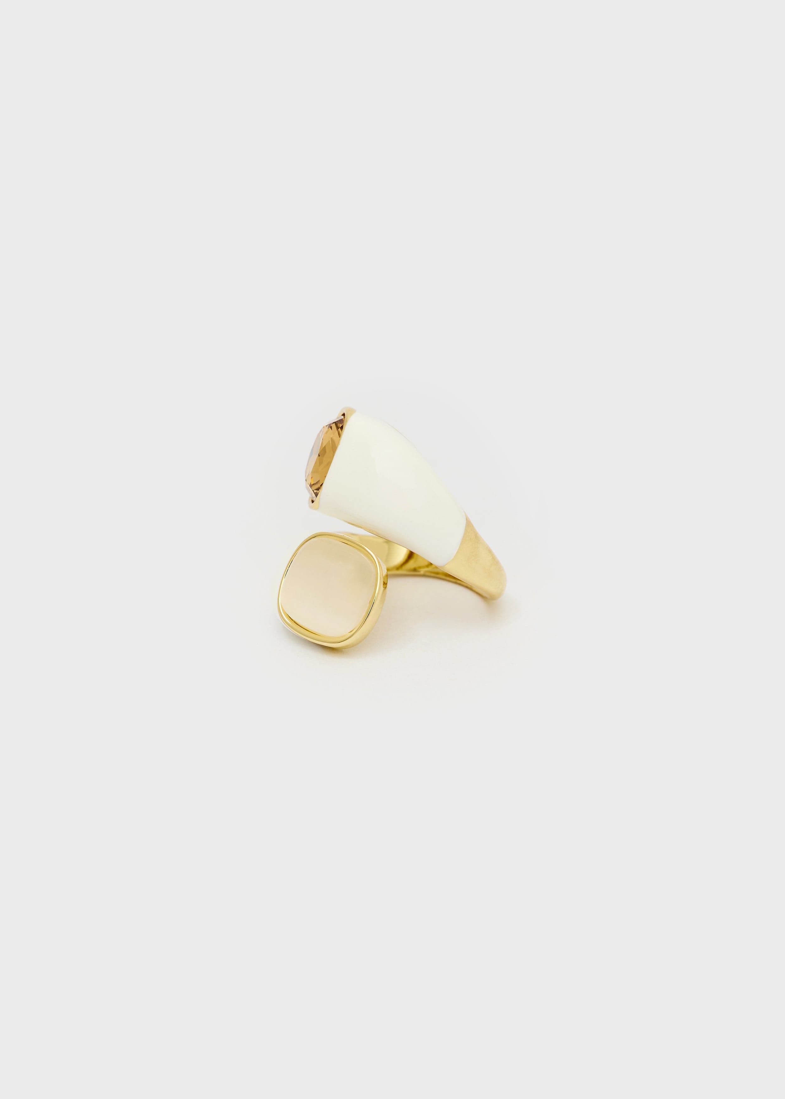 Anello serena con pietre bianco e giallo in Cinture Kanal 32 - Santa Maria di Licodia, commercioVirtuoso.it