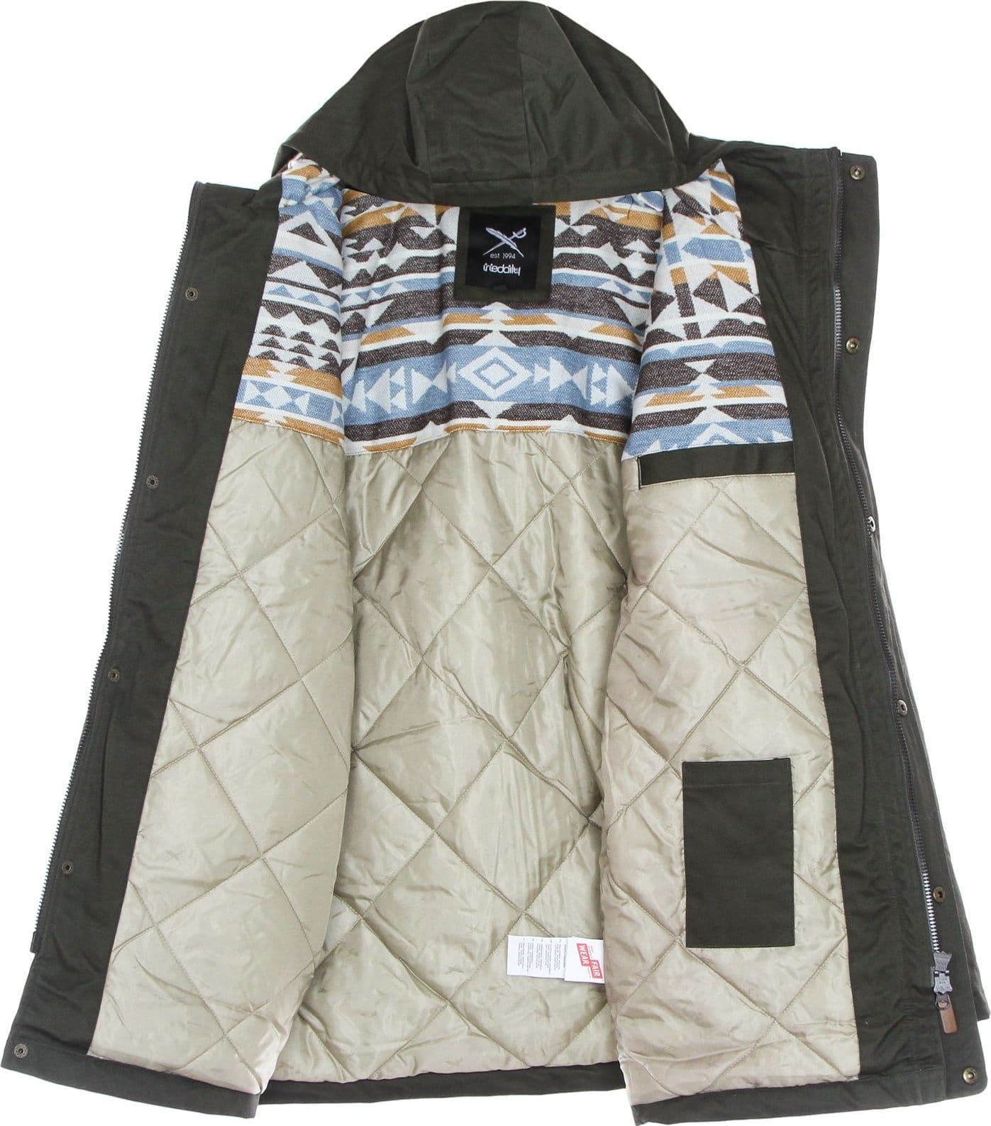 IRIEDAILY Giaccone Uomo Wonderer Parka Night Olive da uomo in Giacche Drestige - Casamassima, commercioVirtuoso.it
