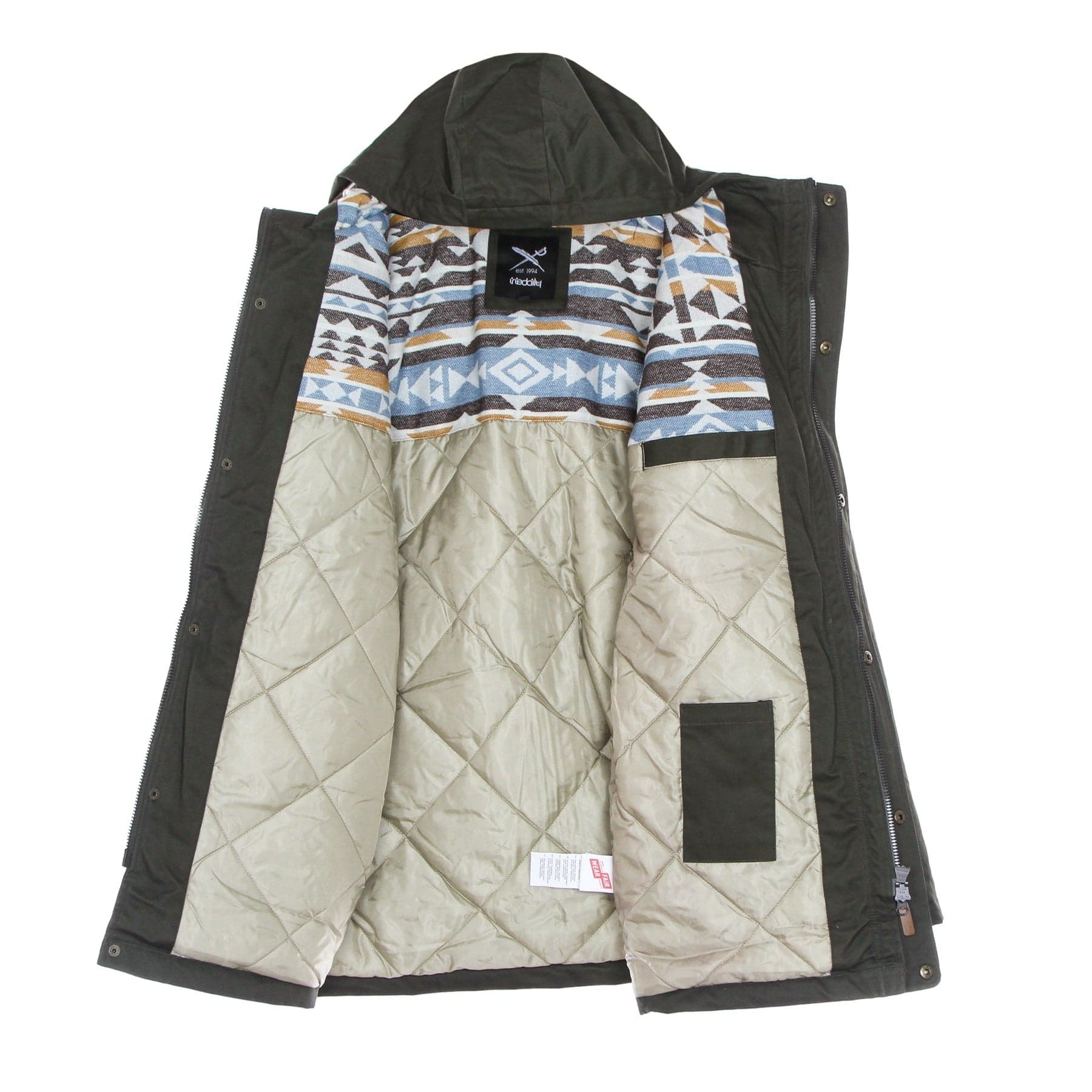 IRIEDAILY Giaccone Uomo Wonderer Parka Night Olive da uomo in Giacche Drestige - Casamassima, commercioVirtuoso.it