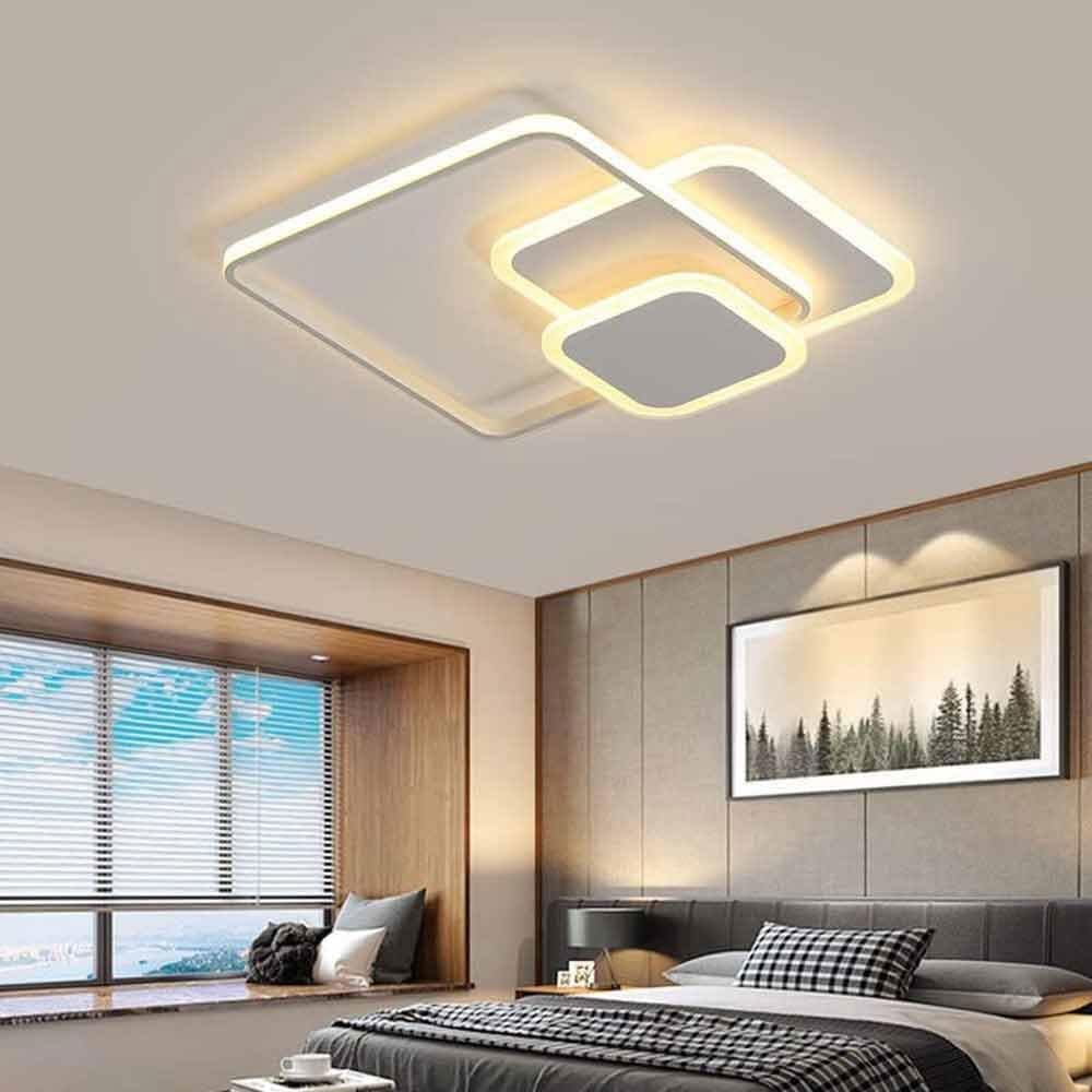 PLAFONIERA A 3 QUADRATI A LED A TRIPLA COLORAZIONE DI LUCE 48 W ULTRA MODERNO C31-3C in Plafoniere Trade Shop italia - Napoli, commercioVirtuoso.it