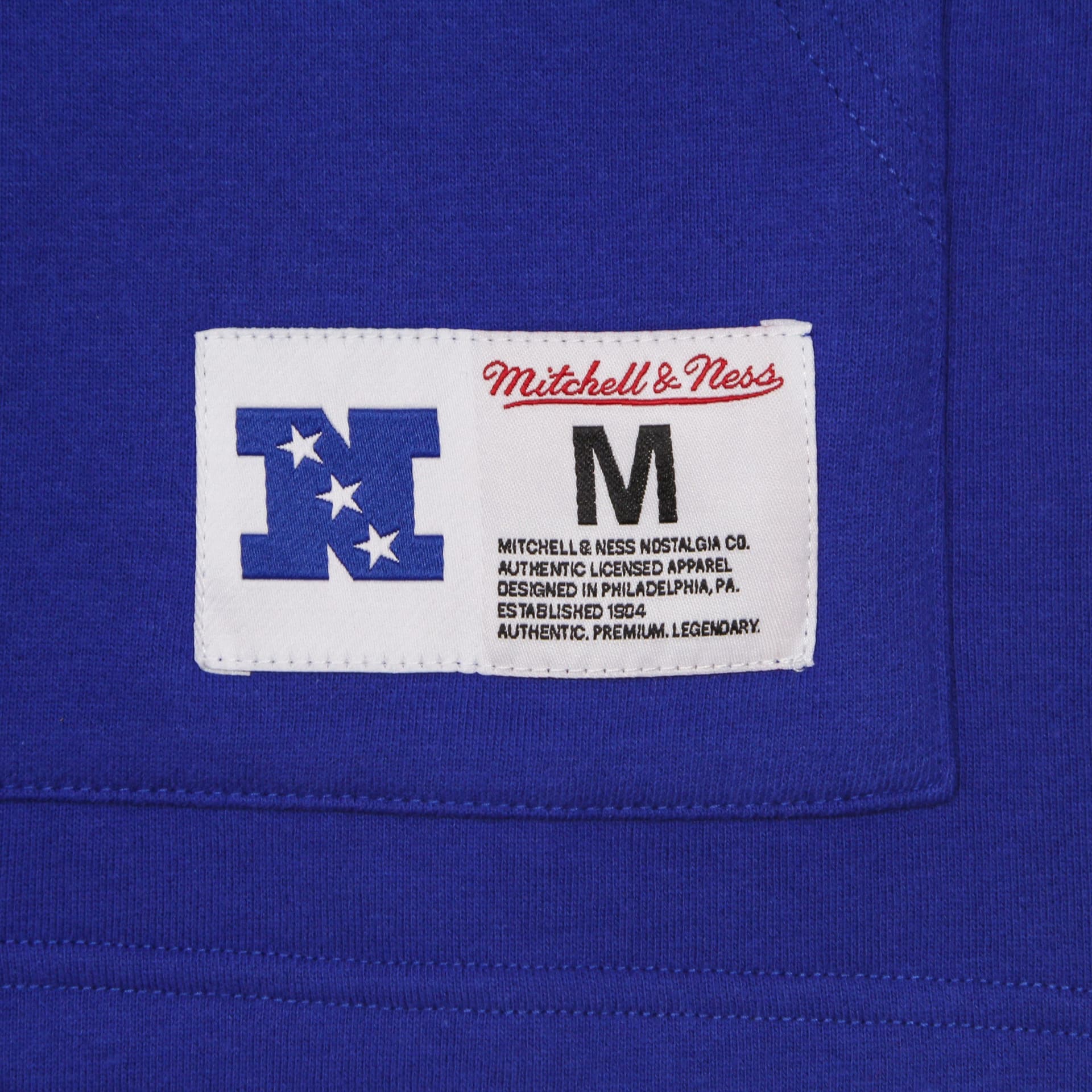 MITCHELL &amp; NESS Felpa Cappuccio Manica Corta Uomo Nfl Fleece Hoodie Neygia Royal Blue da uomo in Felpe con cappuccio Drestige - Casamassima, commercioVirtuoso.it