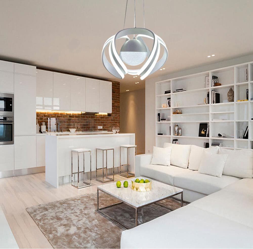 LAMPADARIO A LED 78 W CON SFERA CON BRILLANTINI GLITTER TECNOLOGIA CCT SWITCH B21-3C in Lampadari Trade Shop italia - Napoli, commercioVirtuoso.it