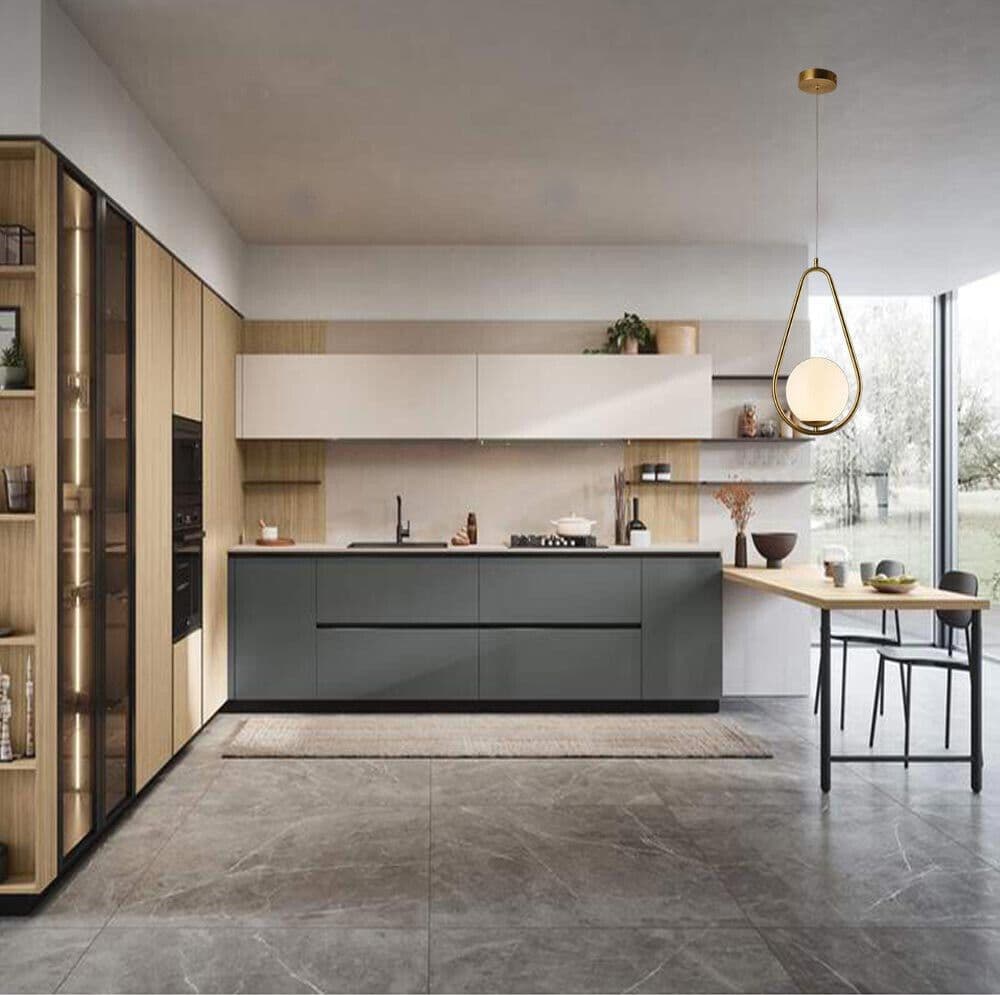 LAMPADARIO A SOSPENSIONE DESIGN A GOCCIA BRONZO METALLO CON SFERA LAMPADA ATTACCO G9 A27 in Lampade a sospensione Trade Shop italia - Napoli, commercioVirtuoso.it