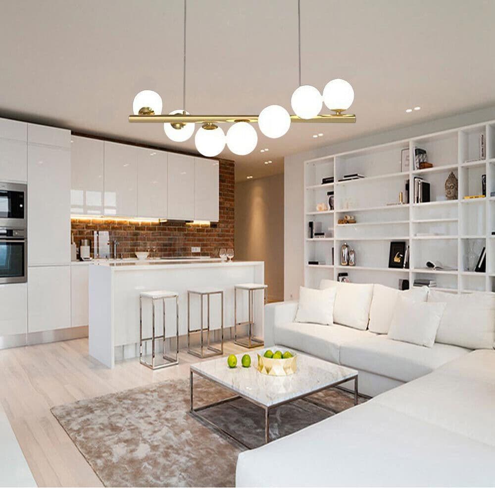 LAMPADARIO A SOSPENSIONE DA SOFFITTO BRONZO DECORATIVO CON 7 SFERE IN PLASTICA G9 A06 in Lampade a sospensione Trade Shop italia - Napoli, commercioVirtuoso.it