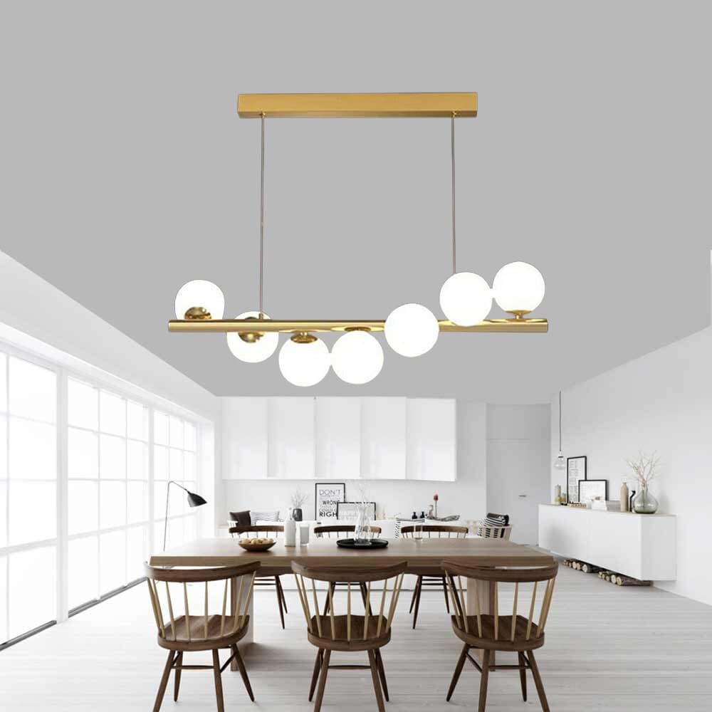 LAMPADARIO A SOSPENSIONE DA SOFFITTO BRONZO DECORATIVO CON 7 SFERE IN PLASTICA G9 A06 in Lampade a sospensione Trade Shop italia - Napoli, commercioVirtuoso.it