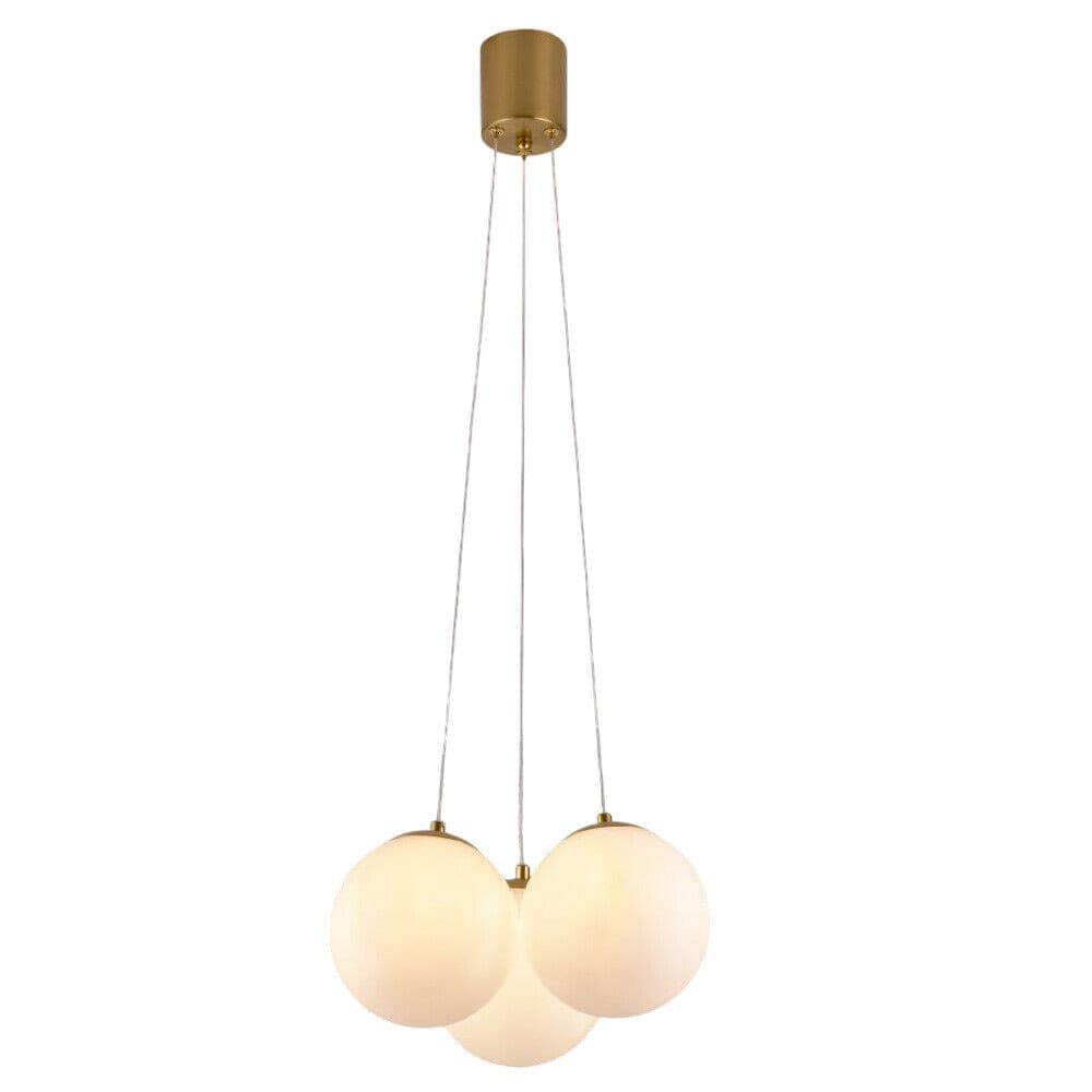 LAMPADARIO A SOSPENSIONE BRONZO LAMPADA MINIMAL DA SOFFITTO CON 3 SFERE ATTACCO G9 LP-84-3 in Lampade a sospensione Trade Shop italia - Napoli, commercioVirtuoso.it